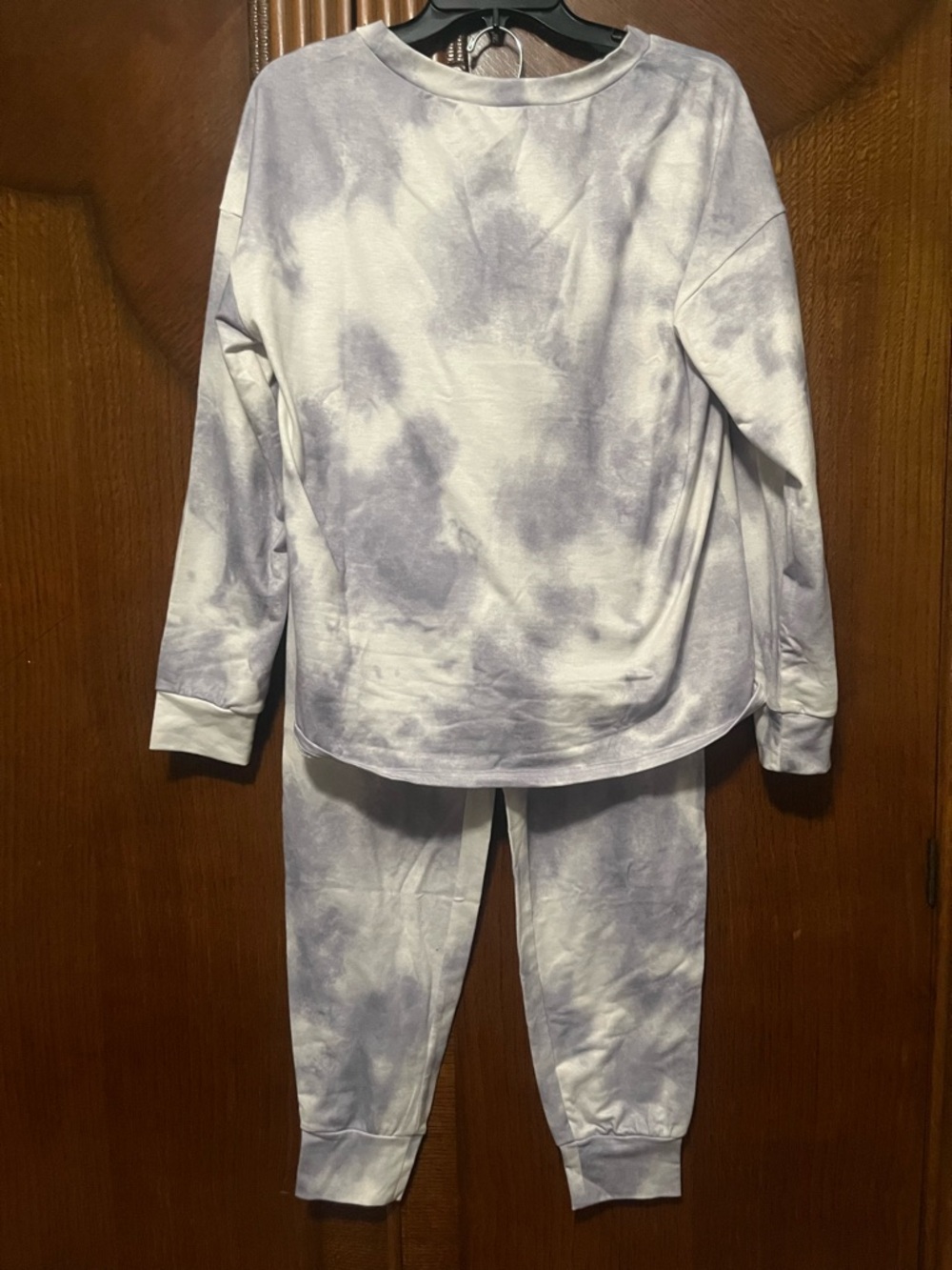 Papaya Lilac Tie-Dye Pajama Set - Long Sleeve Top & Joggers